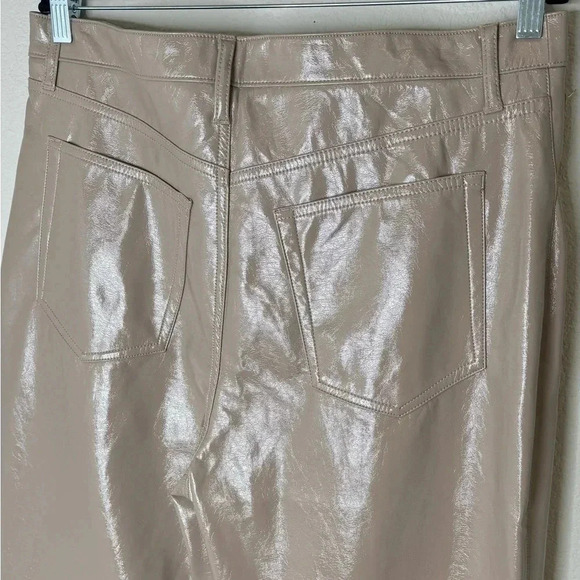 Abercrombie Fitch Jeans size 33 Ultra high rise‎ Vegan Leather The 90’s straight - Picture 4 of 12